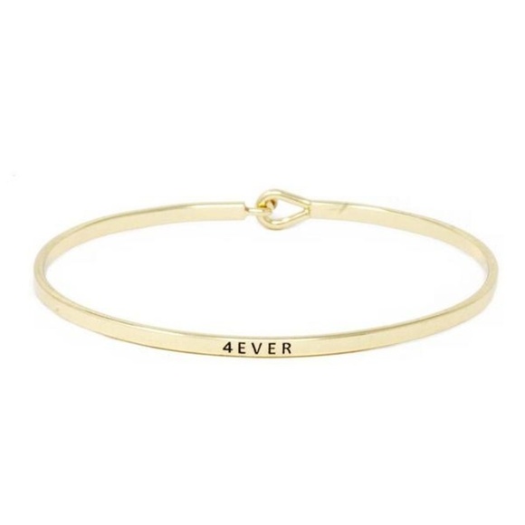 Jewelry - 4EVER MESSAGE BRACELET  GOLD